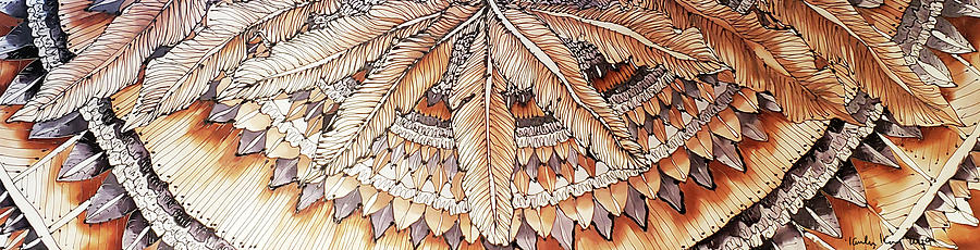 Feather Shawl Tapestry - Textile by Karla Kay Benjamin