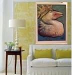 Feathered Friend Print Mixed Media by Eleatta Diver
