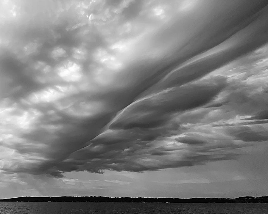 Feathered Sky BW Photograph by Lee Darnell