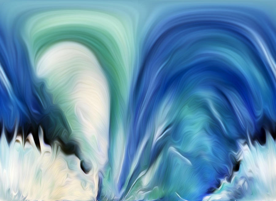 Feathered Waterfall Digital Art by Ronald Mills