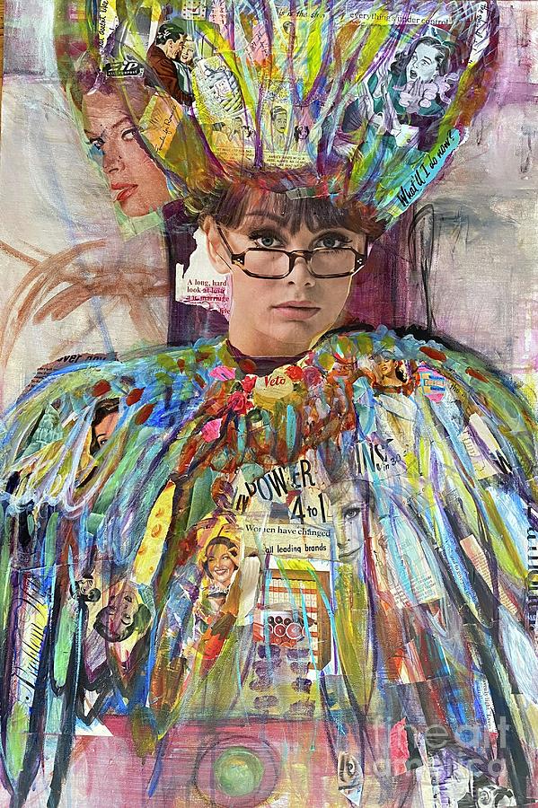 Feathermore Mixed Media by Val Zee McCune