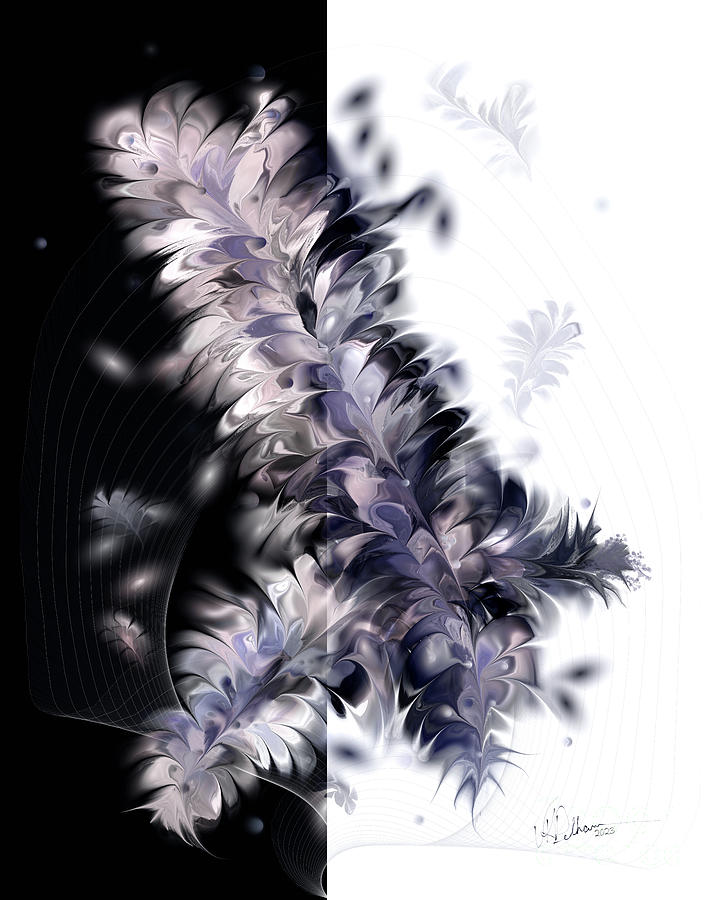 Feathers in the Wind #3 Digital Art by Vicki Pelham