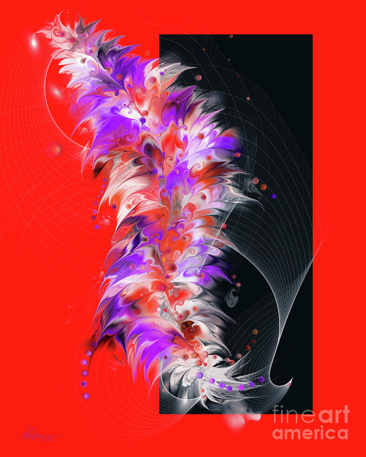 Feathers in the Wind Digital Art by Vicki Pelham
