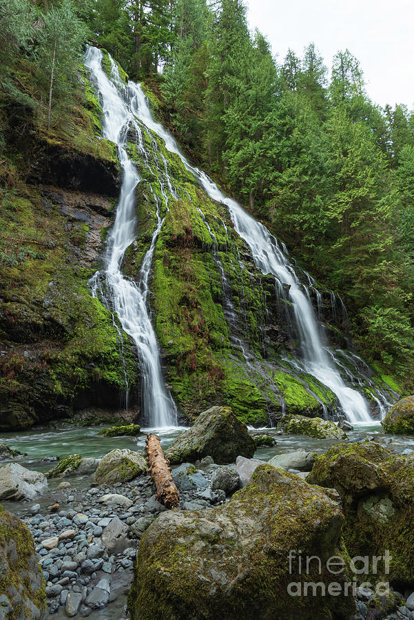Spring Photograph - Feature Show Falls on the Boulder River #1 by Nancy Gleason