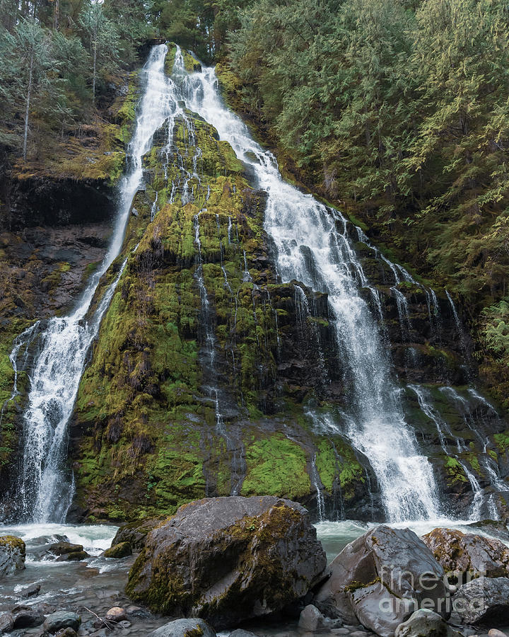 Spring Photograph - Feature Show Falls on the Boulder River #2 by Nancy Gleason
