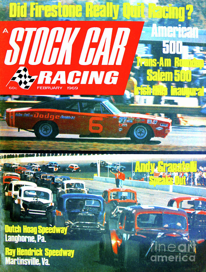 Feb 1969 Stock Car Racing Mag Photograph