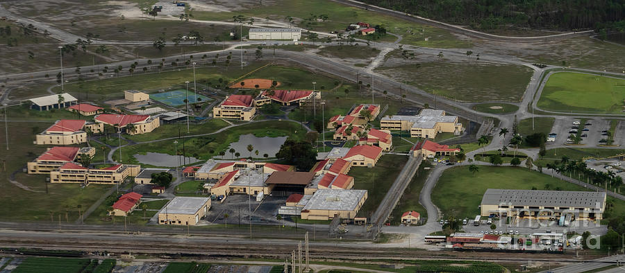 Federal Correctional Institution FCI Miami Aerial View Photograph by David Oppenheimer