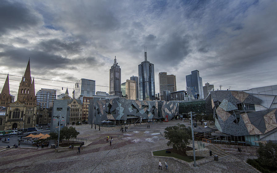 Federation Square Melbourne Photograph by Kris Vanston