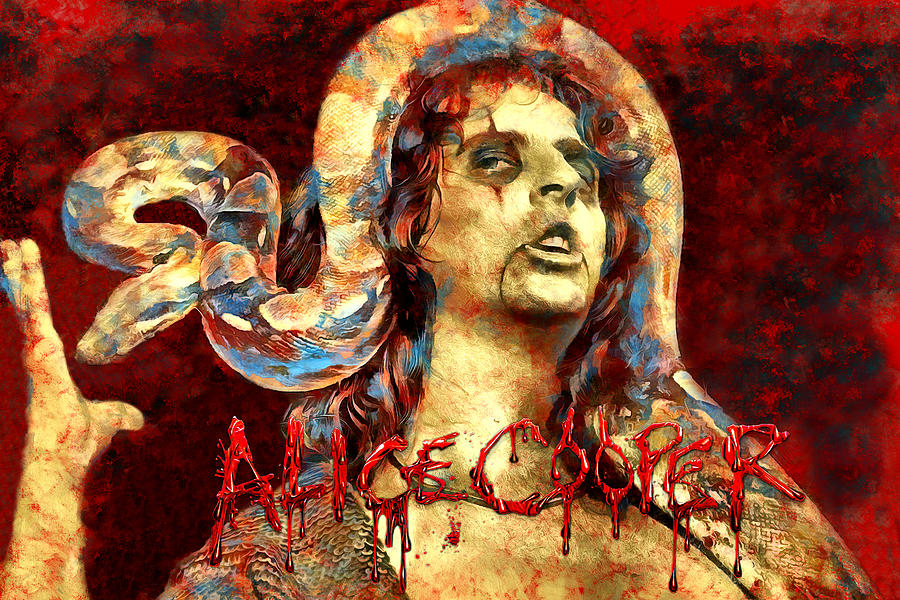 Alice Cooper Art Feed My Frankenstein by James West Digital Art by The ...