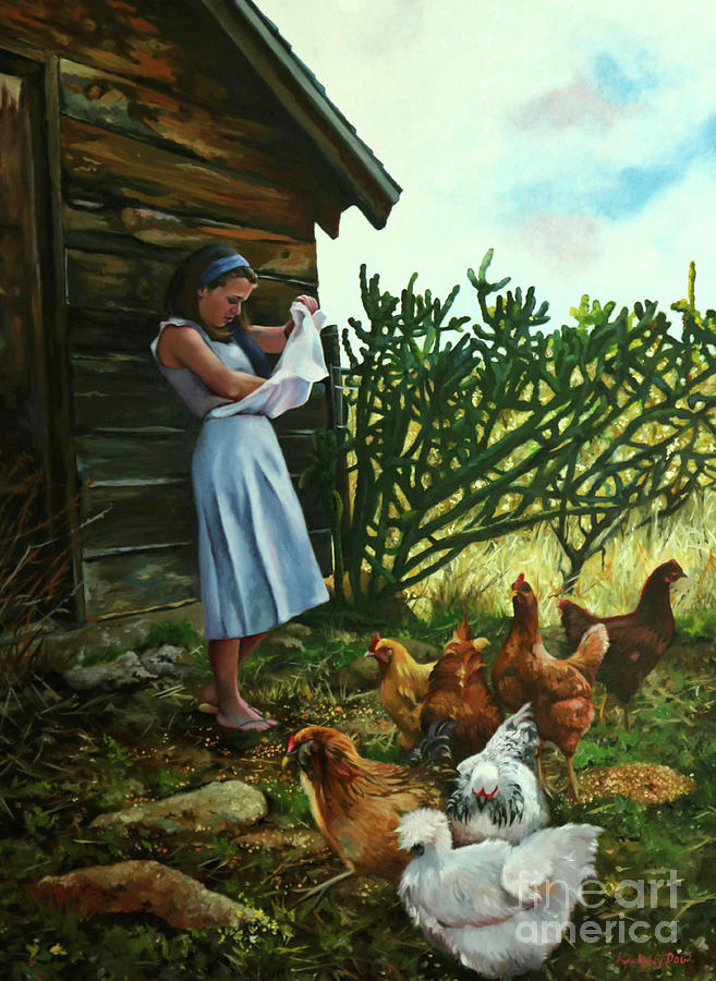 Feeding Time Painting by Kimberly Dow - Fine Art America