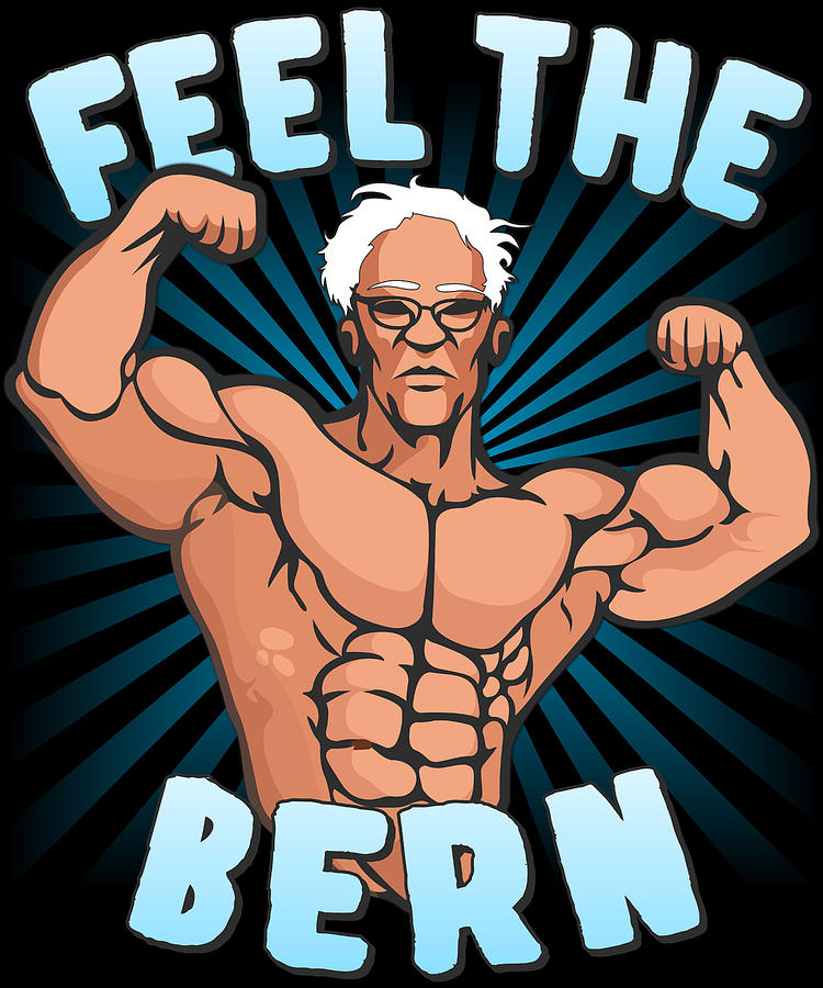 Feel the Bern Workout Bernie Sanders 2020 Digital Art by Flippin Sweet Gear