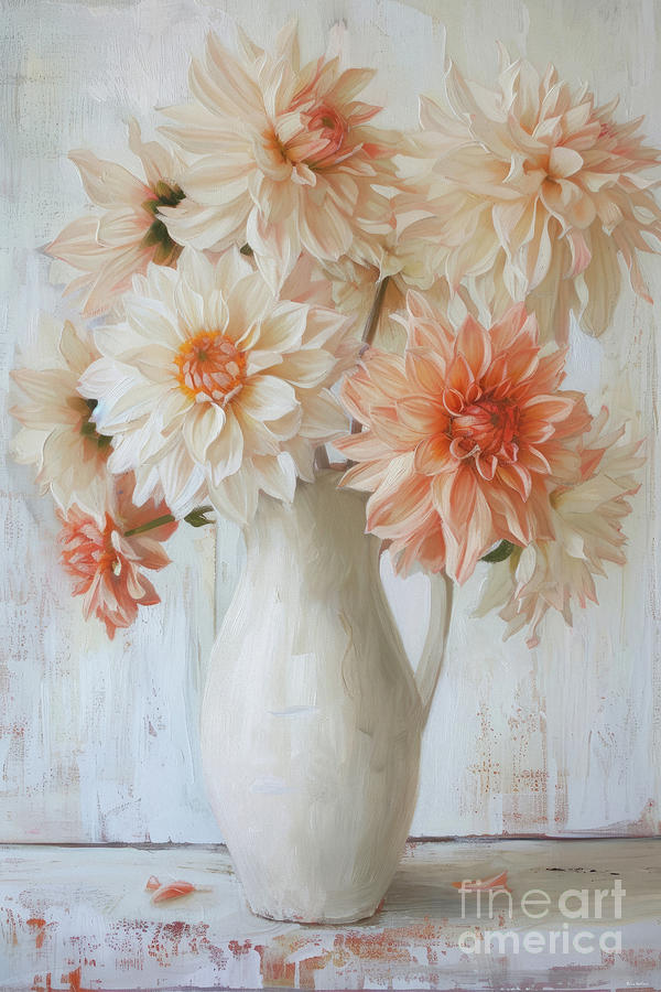 Feeling A Little Peachy Painting by Tina LeCour