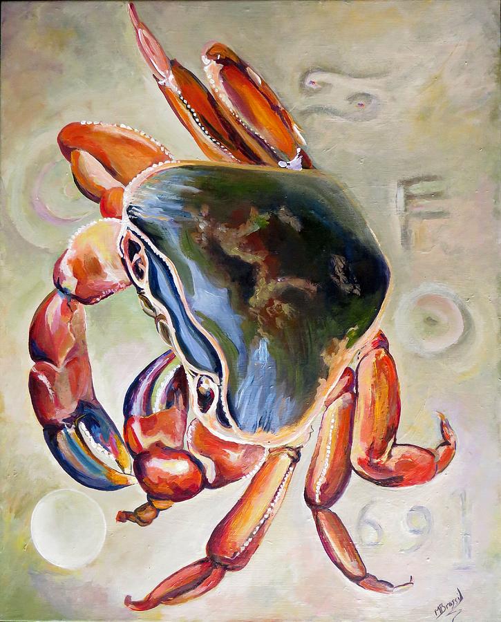 Feeling Crabby Painting by Margot Brassil