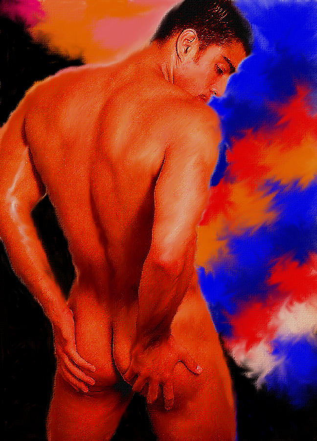 Feeling  Hands - Male Nude No. 190 Digital Art by William Meemken