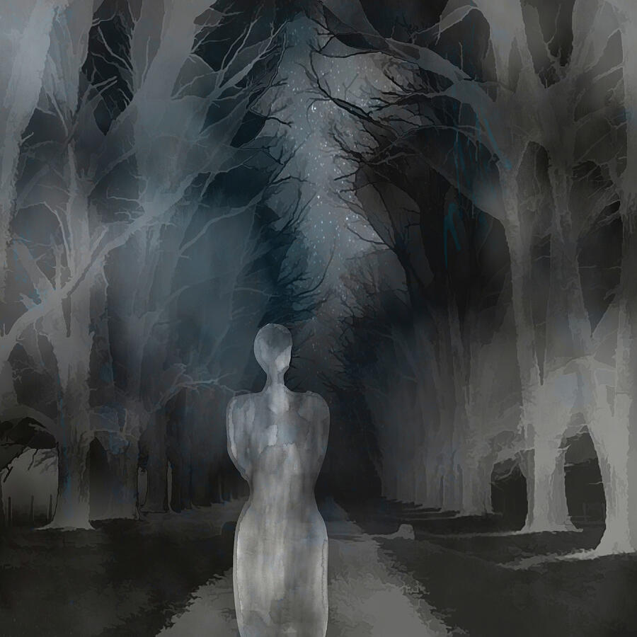 Blue and Lonely Digital Art by Marilyn Wilson
