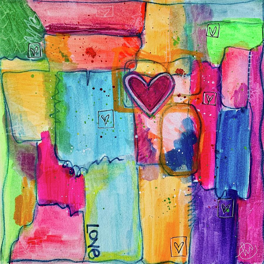 Feeling loved  Painting by Monica Martin