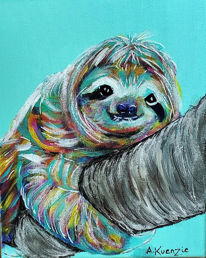 Feeling Philoslothical Painting by Amy Kuenzie