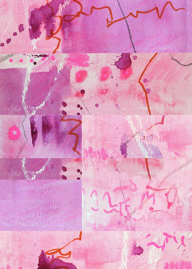 Feeling Pink Watercolor Mixed Media by Nancy Merkle