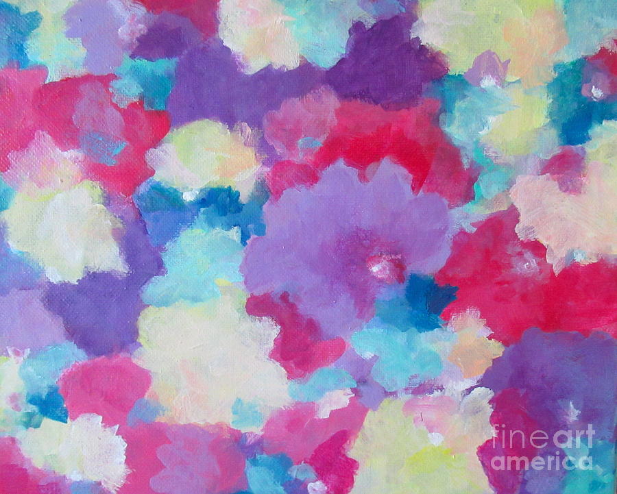 Flower Painting - Feeling the Florals by Kate Marion Lapierre