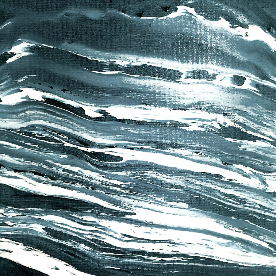 Abstract Painting - Feeling_Blue_White_Sea by TheMilkyWay SixOneSix