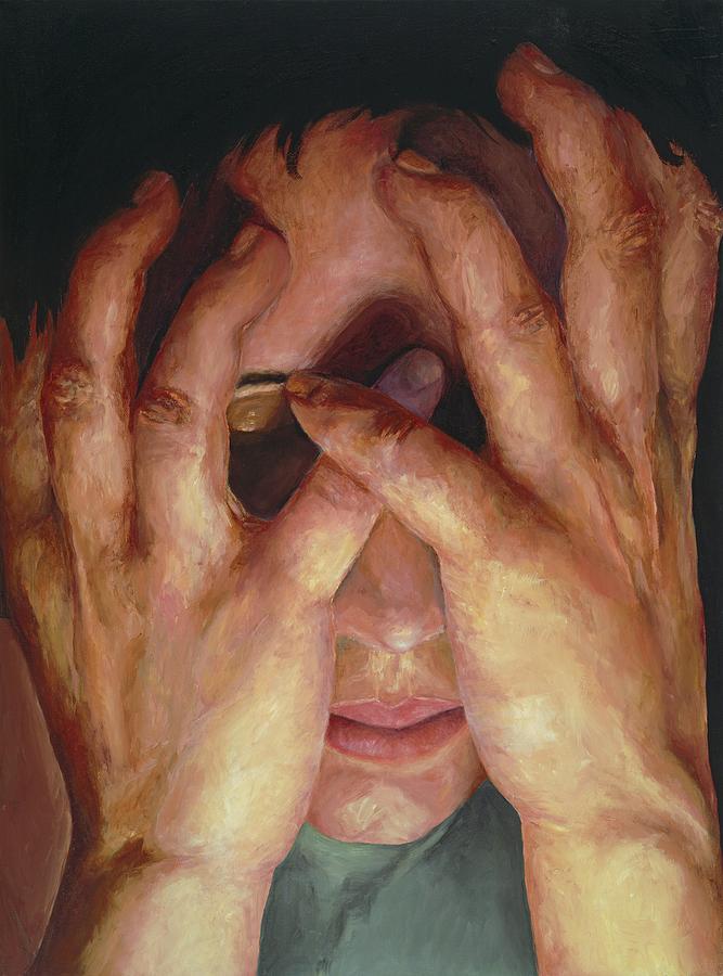 Hands Painting - Feelings by Patricia Awapara