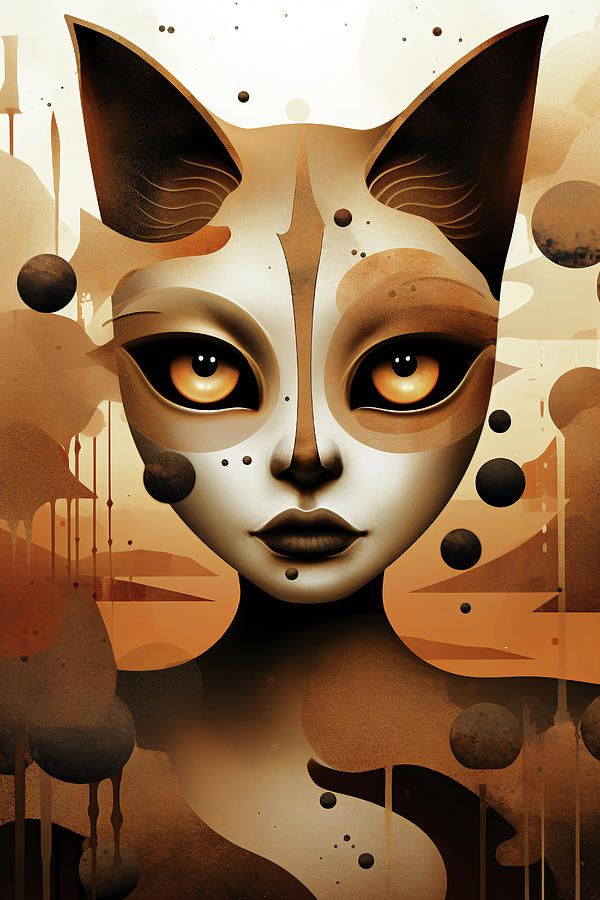 Feline Digital Art by Jacky Gerritsen
