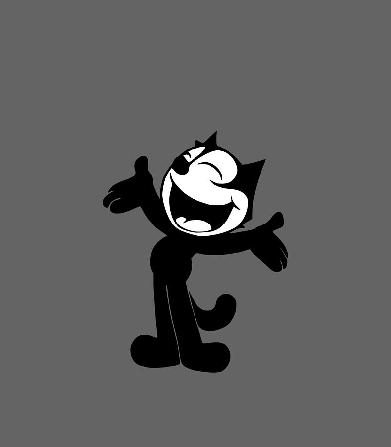 Felix Cartoon Laughing Cat Cute Digital Art by Ahadu Eidis - Fine Art ...