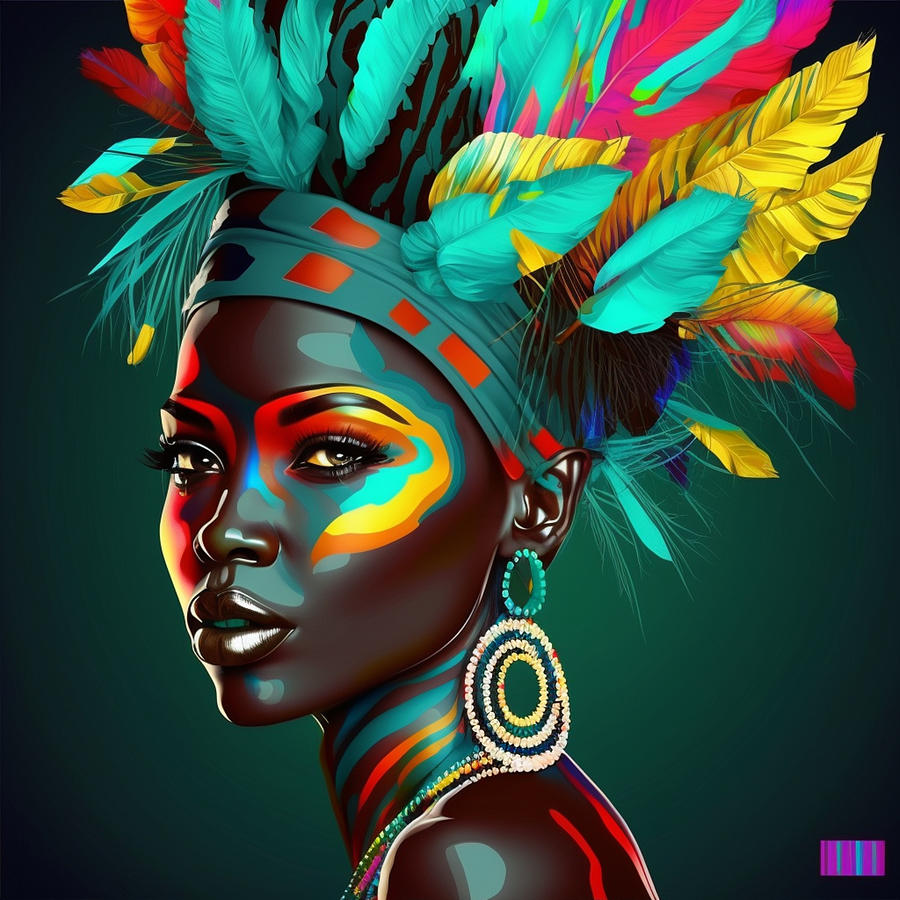 Female Africa Digital Art by VRL Arts - Fine Art America