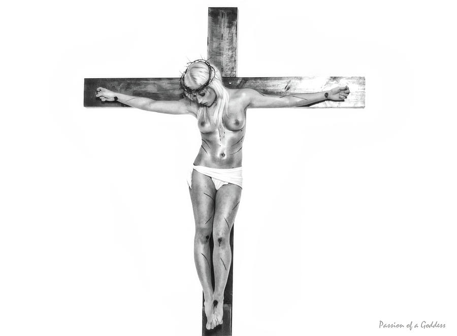 Female Crucifix Photograph - Female crucifix XV by Ramon Martinez