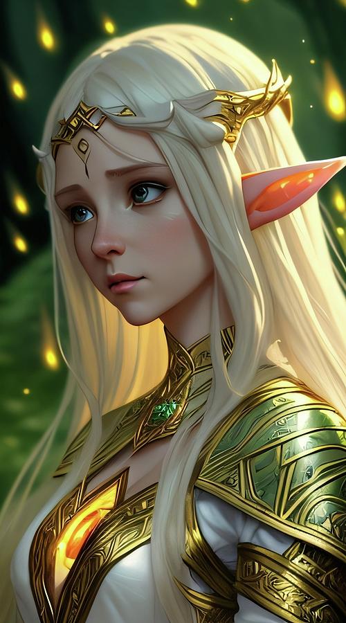 Female Elf Digital Art By Tricky Woo Pixels 8743