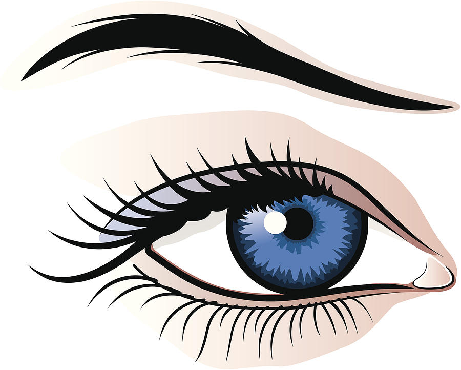 Female eye illustration Drawing by Jamie Carroll