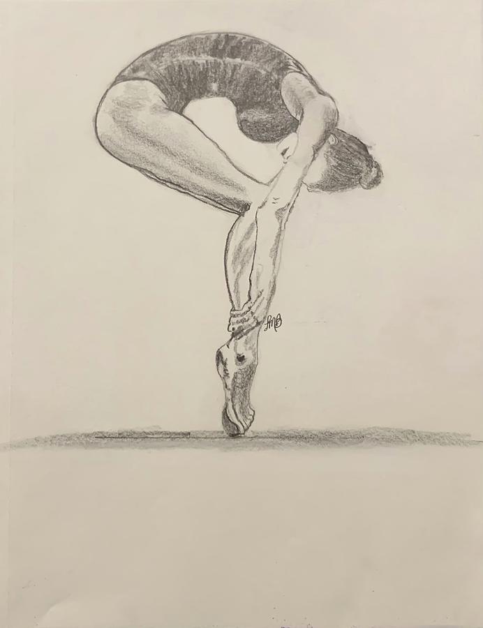 Female Figure Study 1 Drawing By Pamela Booth 