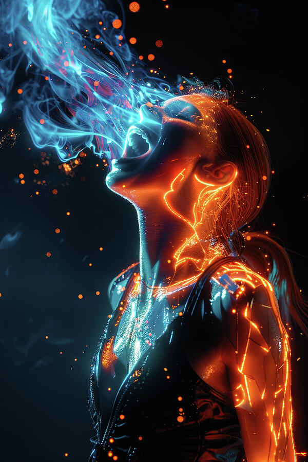 Female Power and Energy 01 Digital Art by Matthias Hauser - Fine Art ...