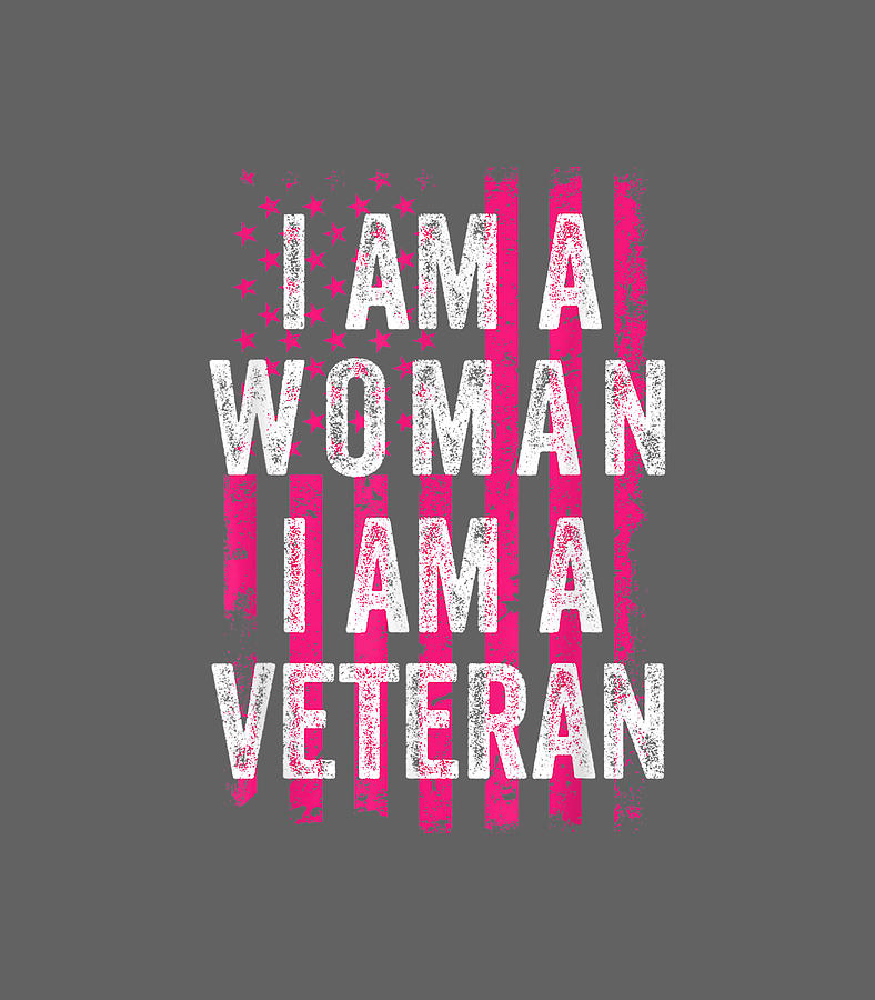 Female Veteran Pink USA Flag Veterans Day Gif Rememberance Day Digital ...