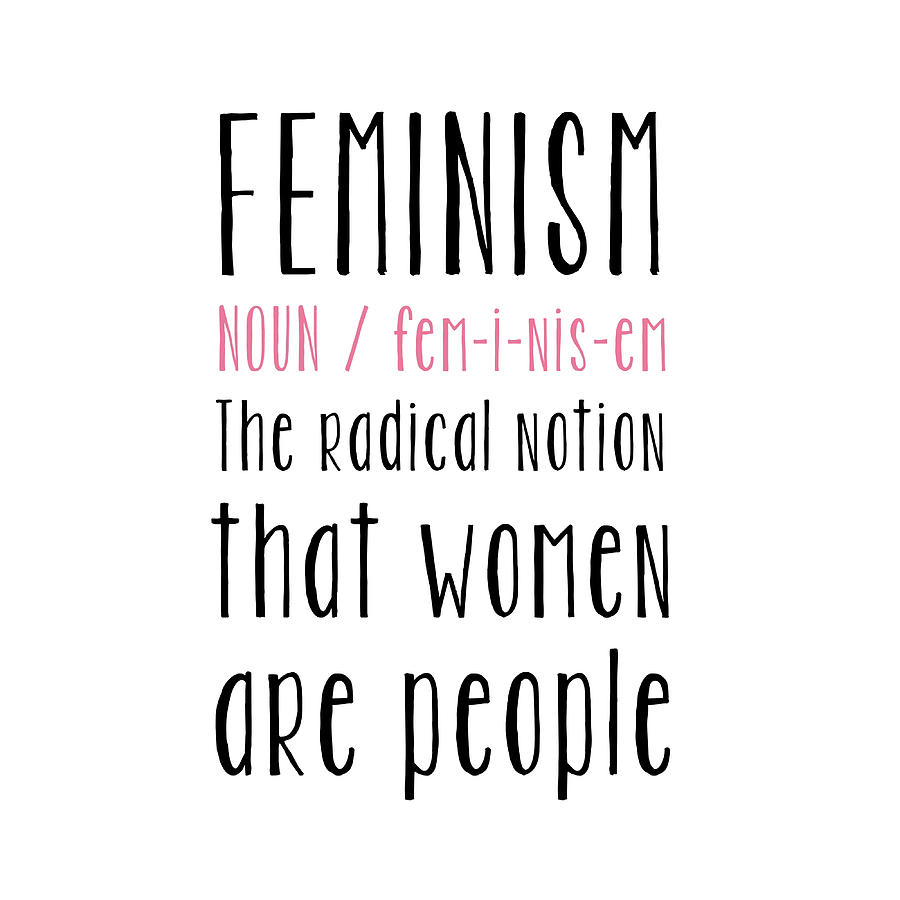 Feminism Definition Poster 70s Painting By Jacob Price - Pixels