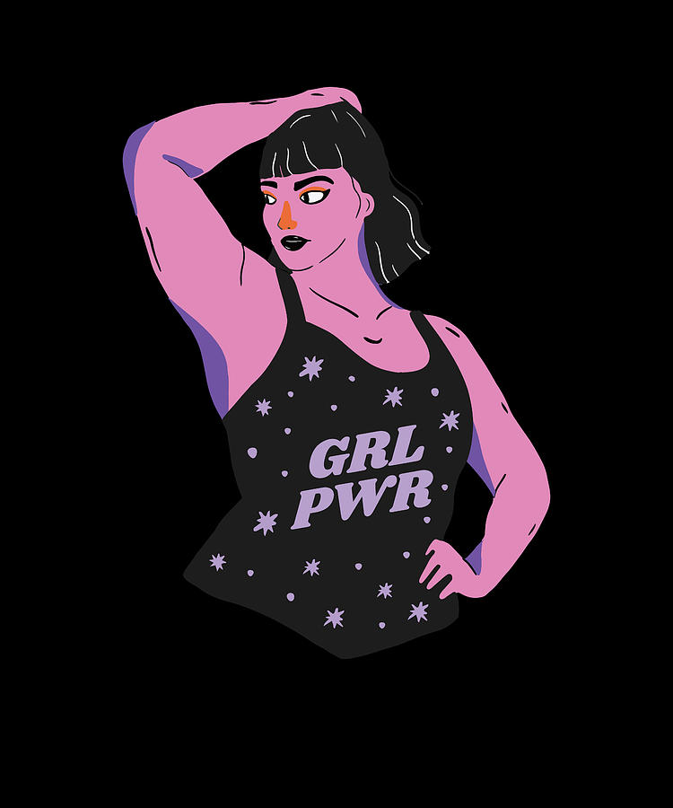 Feminist Chubby Girl Power World Womens Day Digital Art By Norman W