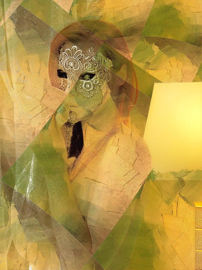 Femme Masquee Green Tree Python Digital Art by Stephane Poirier