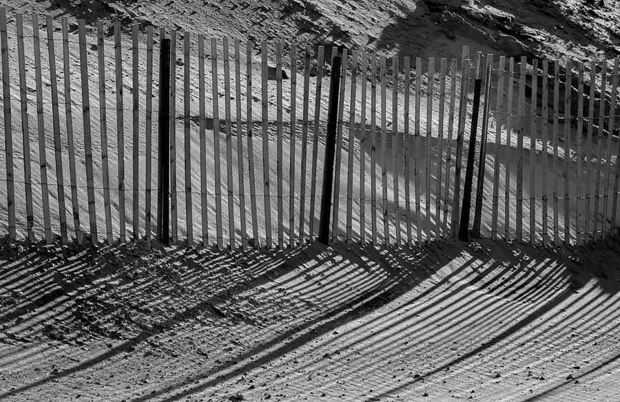 Fence and Shadow Photograph by Cathy Kovarik