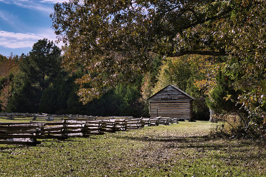 Fence Line to Manses Cabin Photograph by American Landscapes