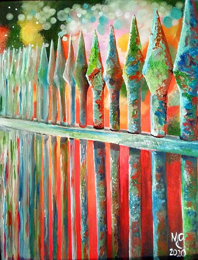 Fence Painting by Mindy Gibbs