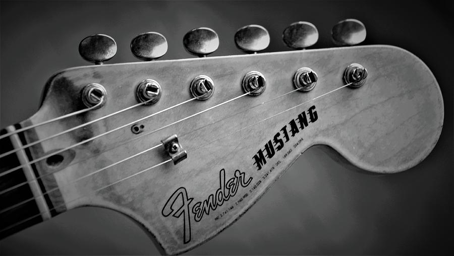 Fender Mustang Headstock Photograph by Guitarwacky Fine Art