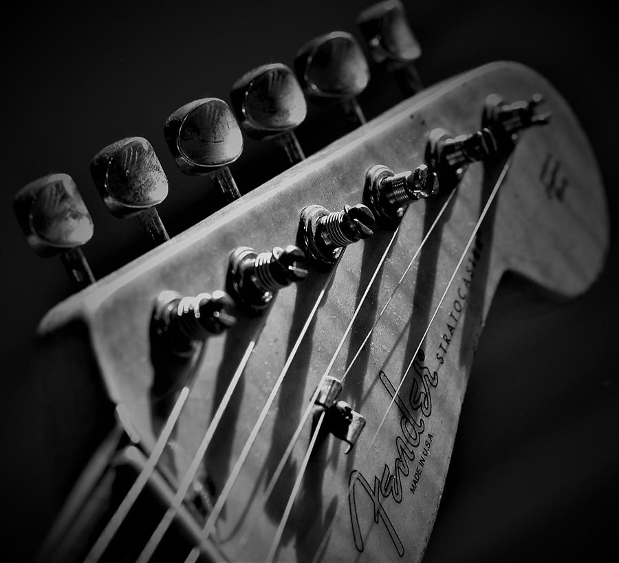 Vintage Fender Stratocaster Headstock 1 Photograph by Guitarwacky Fine Art