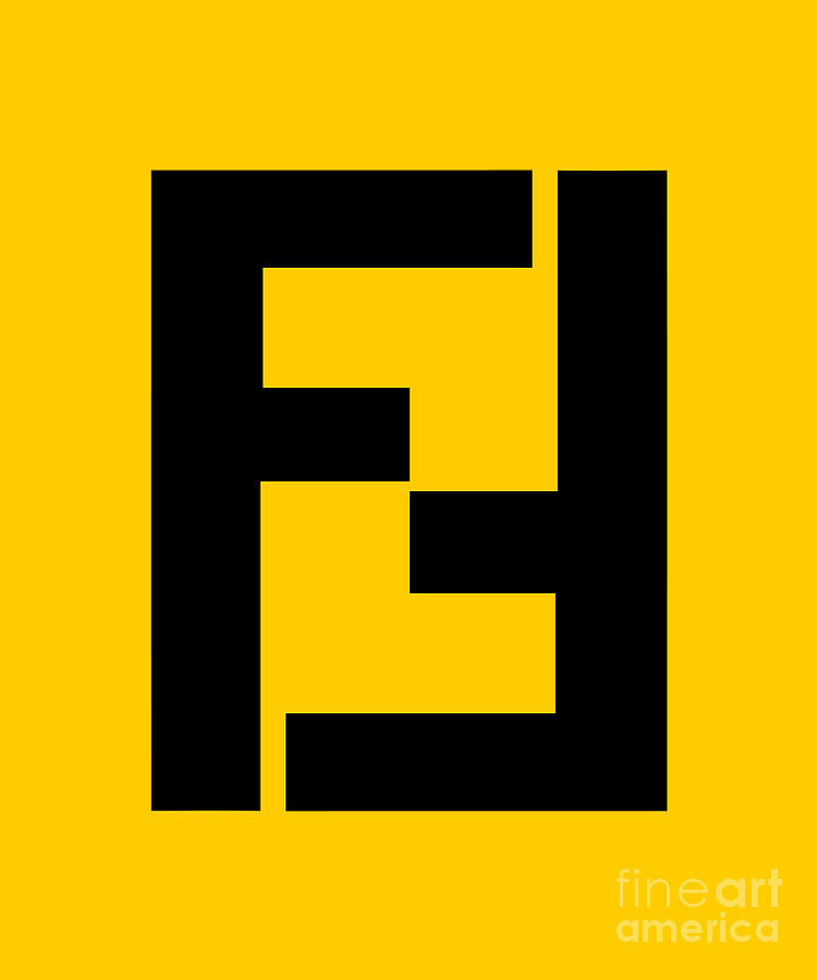 Fendi logo Digital Art by Carmela Fleck