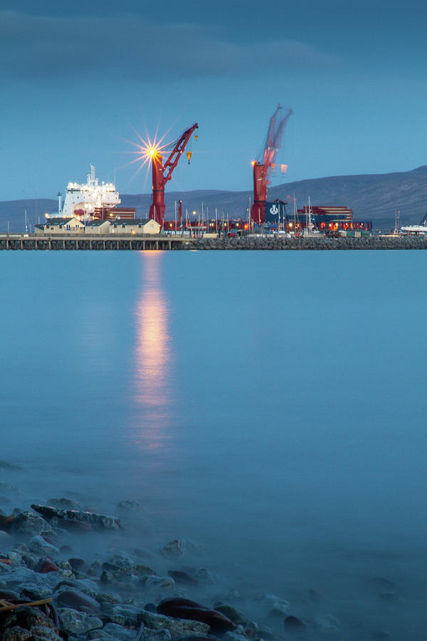 Fenit Harbour Lighting Up Photograph by Mark Callanan