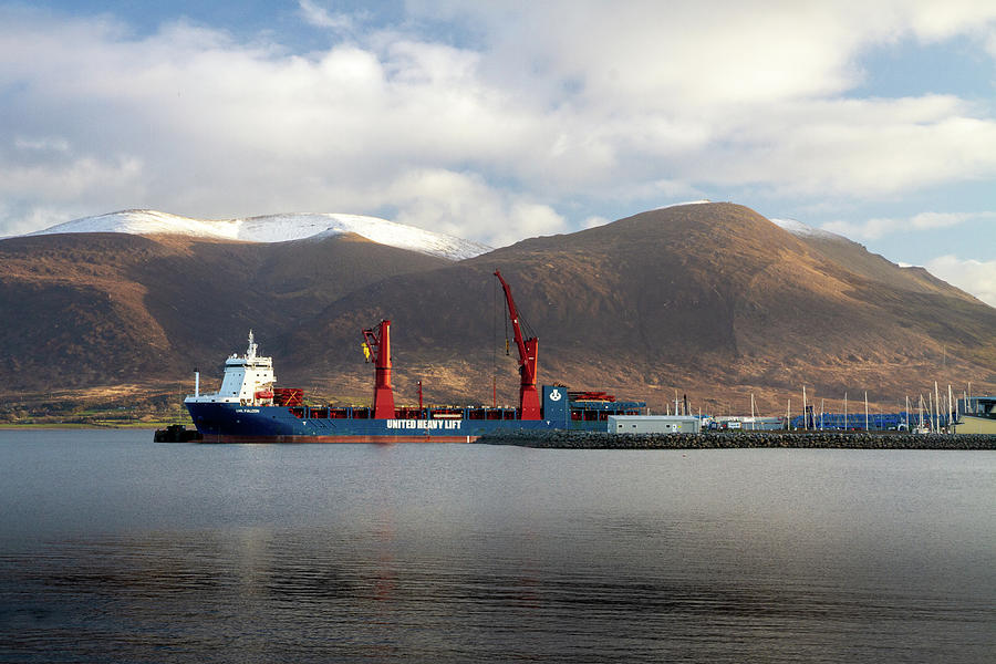 Fenit Harbour Loading Photograph by Mark Callanan