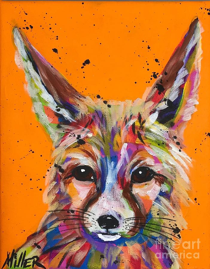 Fennec Fox Painting by Tracy Miller