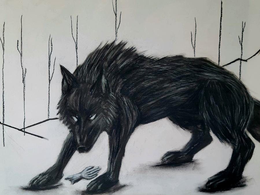 Fenrir Drawing by Zachary Thomas - Fine Art America