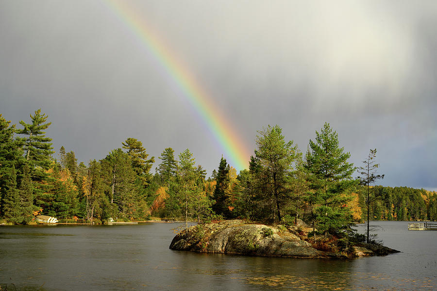 Fenske Lake Rainbow Photograph by Donald Tredinnick Fenske Lake Rainbow Photograph by Donald Tredinnick