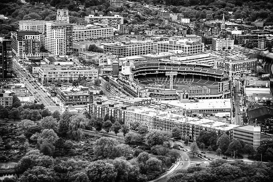 Fenway Park Boston Red Sox Black and White  Photograph by Carol Japp