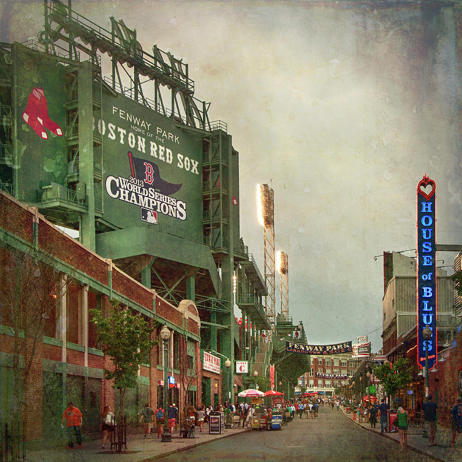 Vintage Boston Red Sox Fenway Park Color Postcard